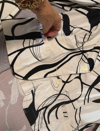 Traje de chaqueta y pantalón estampado