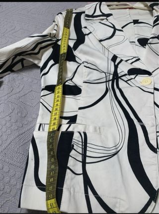 Traje de chaqueta y pantalón estampado