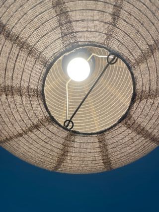 Pantalla de lino para lámpara