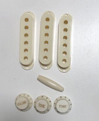 Fender Plásticos Pastillas y Botones Blanco