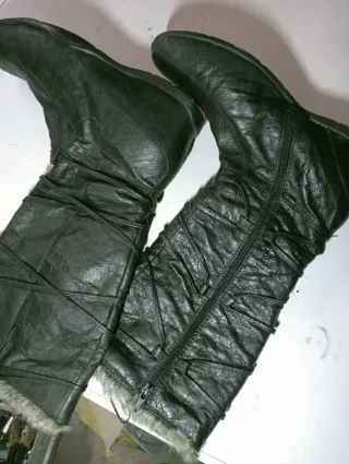 Botas altas mujer talla 39 negras