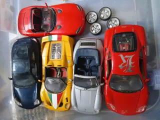Lote 5 maquetas coches
