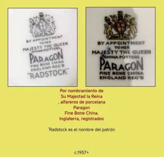 Juego de postre inglés Paragon