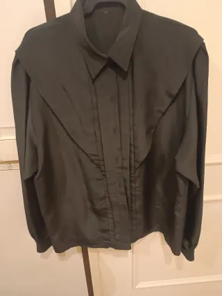 Camisa de fiesta negra