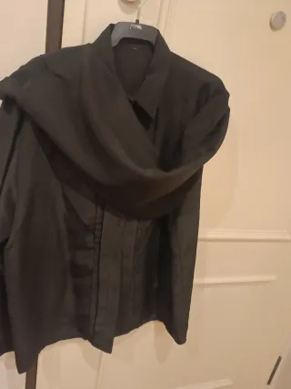 Camisa de fiesta negra