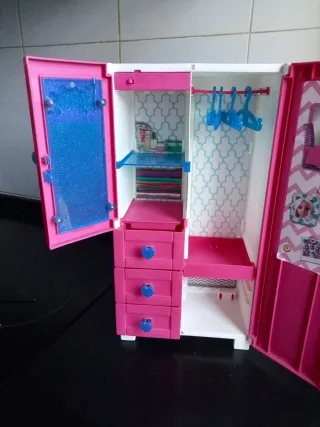 Armario Nancy Rosa con Cajones y Puerta