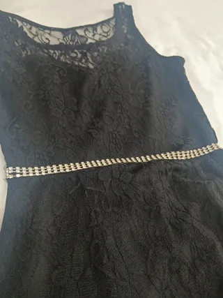 Vestido de fiesta encaje negro