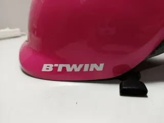 Casco de bici rosa de Btwin