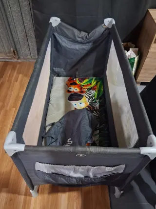 Cuna de viaje plegable con bolsa transporte