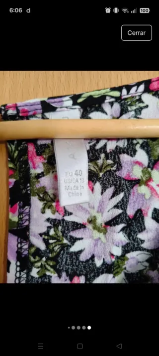 Mono corto estampado floral