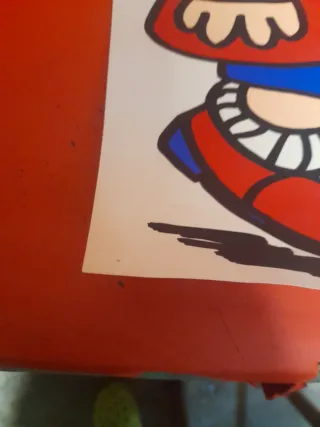 Póster personaje dibujo animado