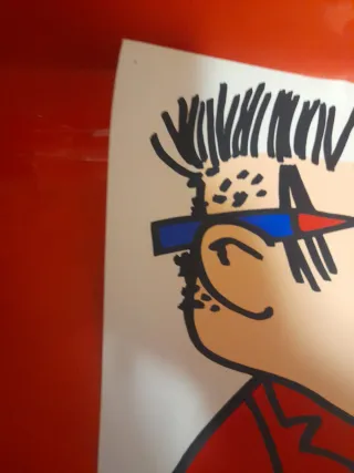 Póster personaje dibujo animado