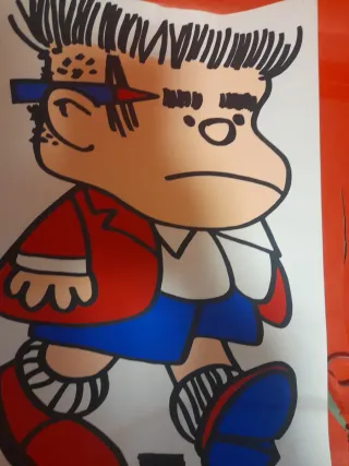 Póster personaje dibujo animado