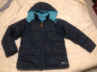 Anorak nena blau marí i turquesa