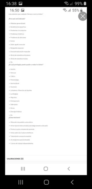 Camilla de masaje y ondulacion EnergyOM7400IR