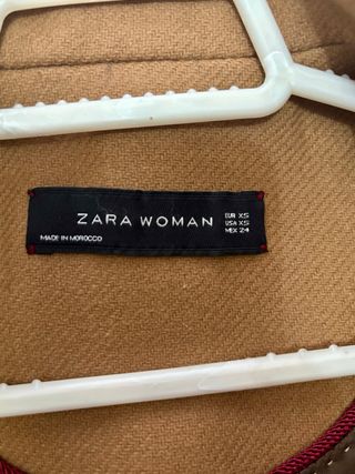 Abrigo camel Zara entallado Talla XS