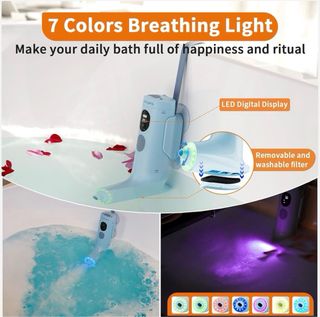 Spa de baño portátil azul