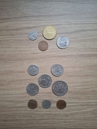 Lotto di monete antiche USA e Canada