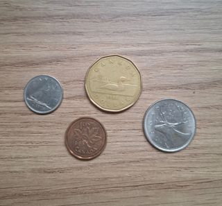 Lotto di monete antiche USA e Canada