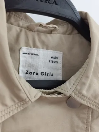 Gabardina Zara Niña Talla 6