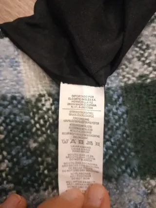 Bolso de mano a cuadros