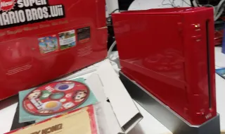 Nintendo Wii Roja Edición Mario 25 Aniversario