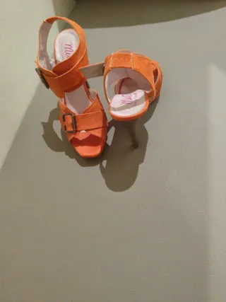 Zapatos Mustang Naranja Talla 38