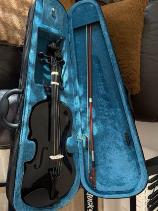 Violín Forenza Negro con Arco y Estuche