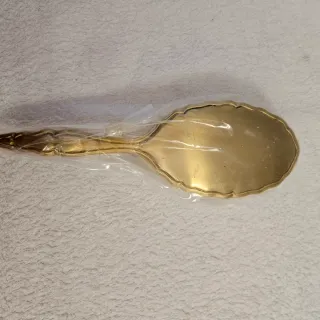 Juego 6 piezas tocado dorado estilo vintage