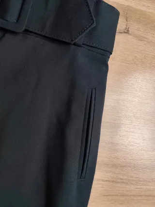 Falda Massimo Dutti Negra Talla S