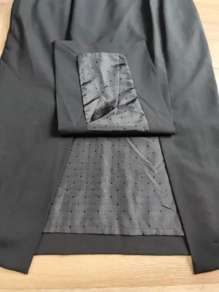 Falda Massimo Dutti Negra Talla S