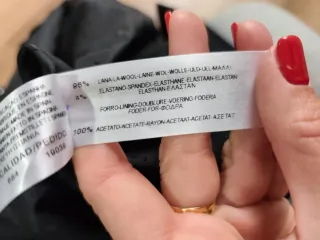 Falda Massimo Dutti Negra Talla S