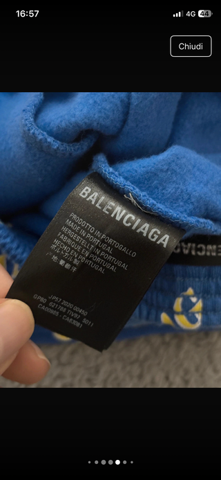 Balenciaga 10 anni Tuta da ginnastica bambino
