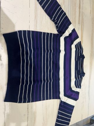 Jersey Levi's Rayas Azul y Morado Talla L