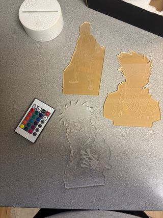 Lámpara LED Naruto Acrílico Multicolor