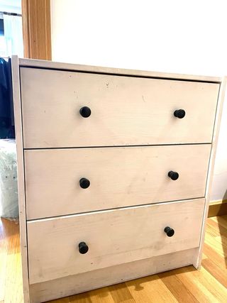 Cajonera de pino Ikea blanca