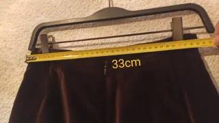 Traje pata de gallo y terciopelo Marrón mujer