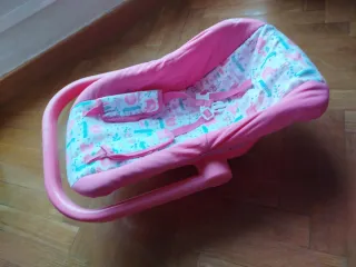 Portabebés para muñeca rosa