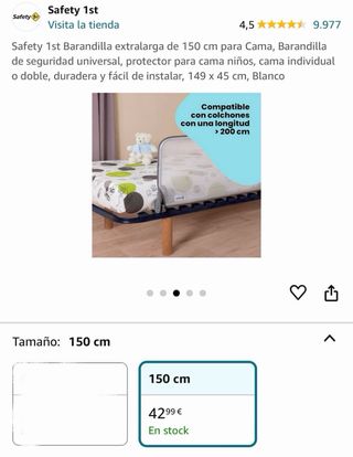 Barrera de Cama Safety 1st 150 cm