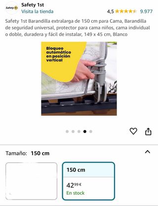 Barrera de Cama Safety 1st 150 cm