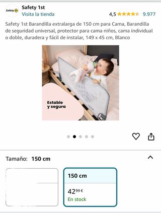 Barrera de Cama Safety 1st 150 cm