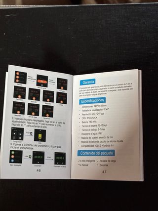 Smartwatch Bluetooth Android/iOS Negro