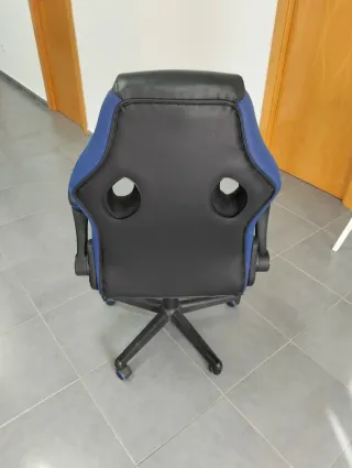 6× Silla Gaming Racing Negra y Azul