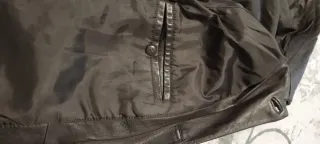 Abrigo corto de cuero hombre