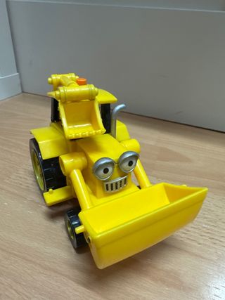 Tractor de dibujos animados amarillo