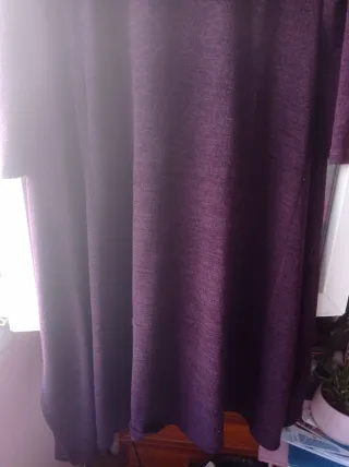 Vestido punto suelto morado talla única
