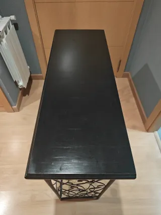 Mueble de entrada metal y madera