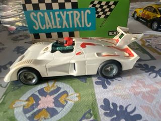 Coche Scalextric Exin Renault Apine Blanco.