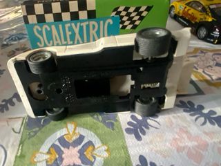 Coche Scalextric Exin Renault Apine Blanco.