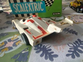 Coche Scalextric Exin Renault Apine Blanco.